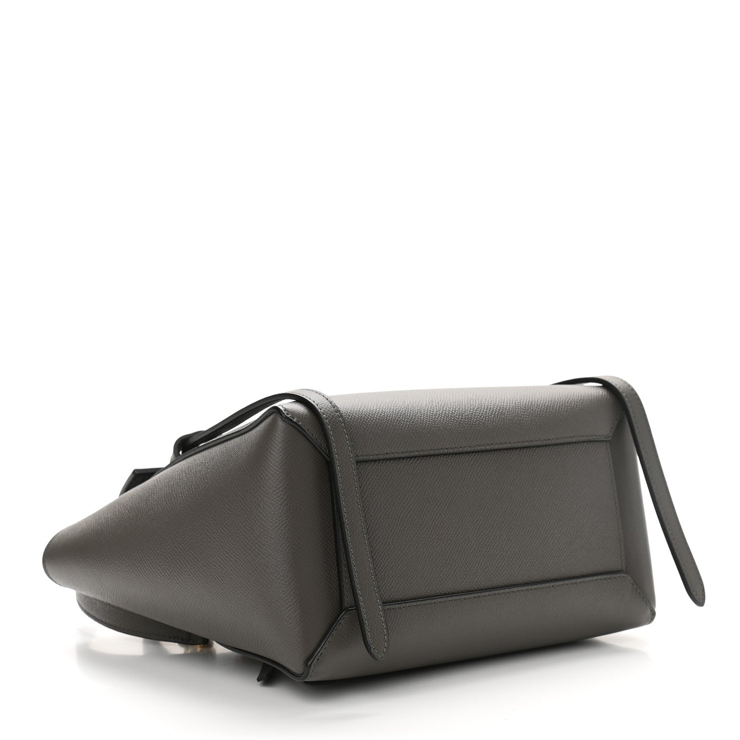 Grained Calfskin Micro Belt Bag Grey