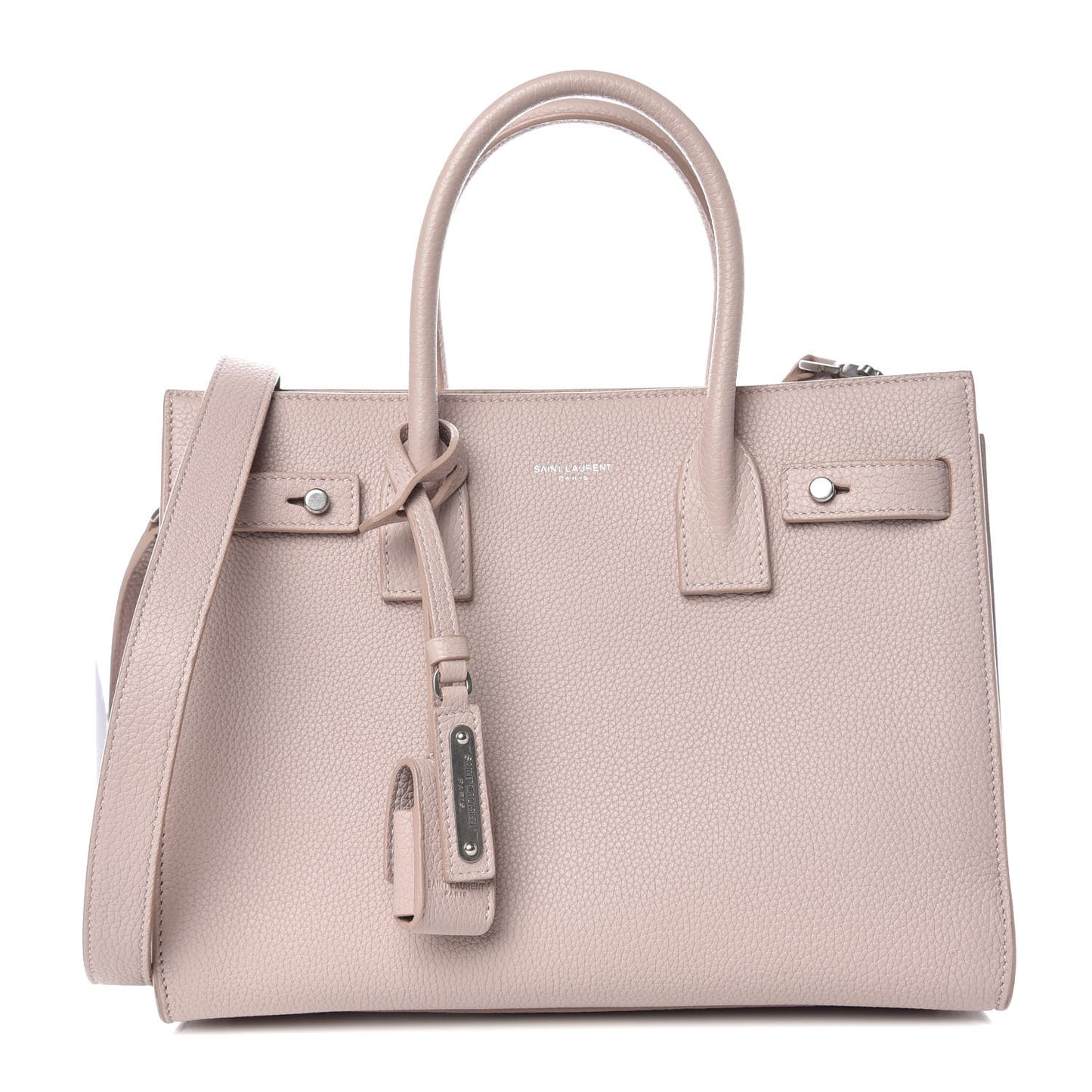 Grained Calfskin Baby Sac De Jour Souple Powder Pink