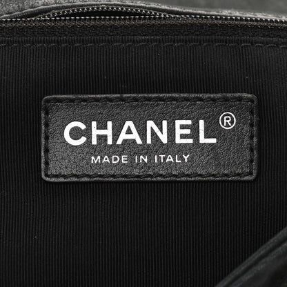 Chanel Iridescent Calfskin Large Chic Quilt Flap Black 6 of 9