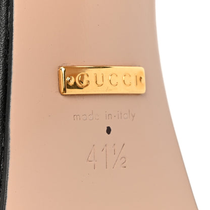 Gucci Nappa Charlotte Horsebit 40/135mm Platform Sandals 41.5 Black 7 of 10