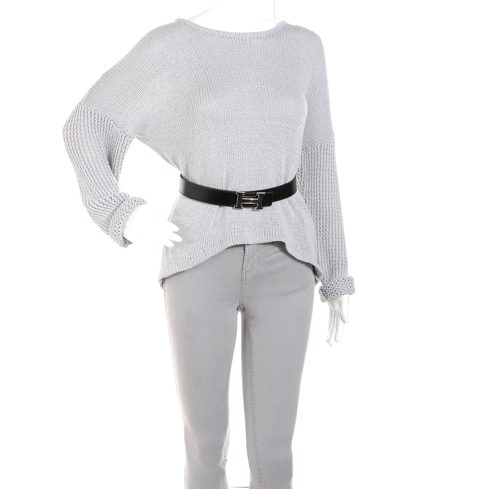 Hermes Box Clemence Reversible Constance 32mm H Belt Strap 100 Cafe Black 2 of 6