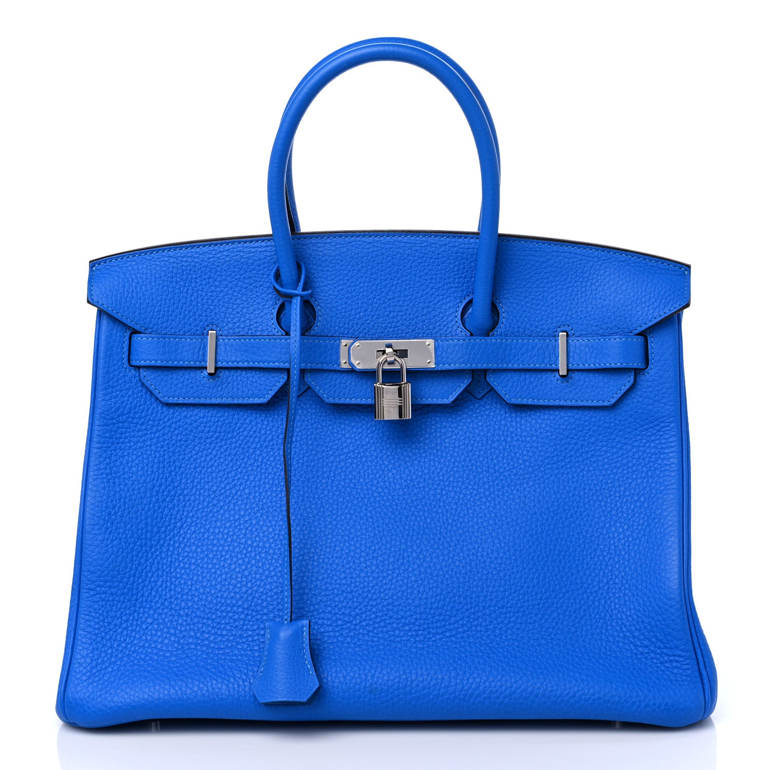 Hermes Taurillon Clemence BIRKIN 35 Bleu Hydra 1 of 11