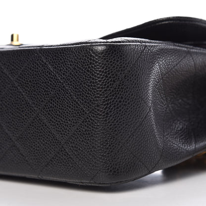 Chanel Caviar Quilted Jumbo Double Flap Black 11 of 12
