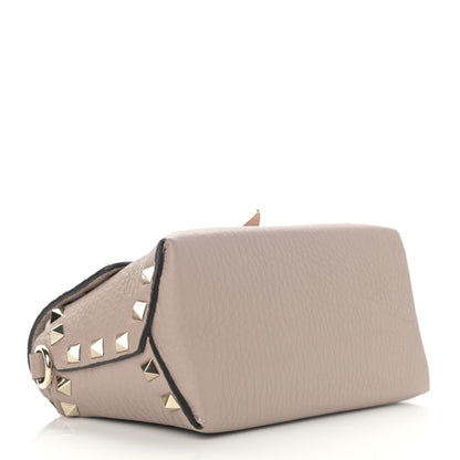 Valentino Garavani Pebbled Calfskin Mini Rockstud Crossbody Bag Poudre 4 of 10