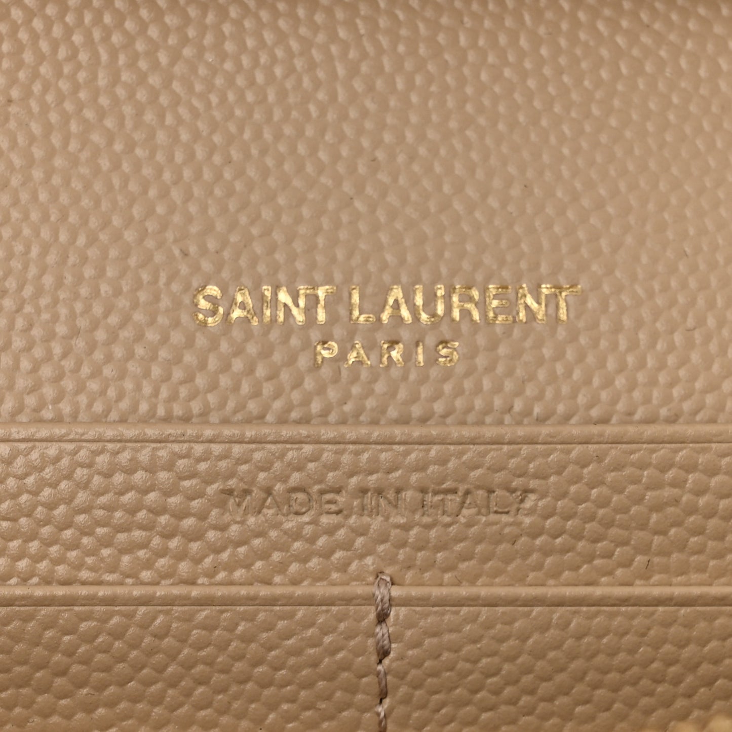 Grain De Poudre Matelasse Chevron Monogram Chain Wallet Nude Powder