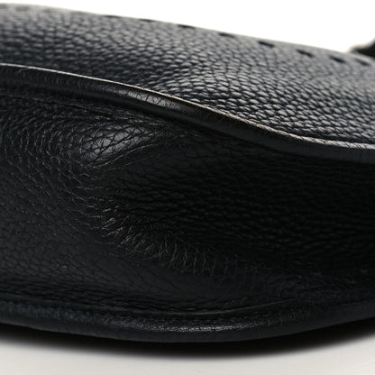 Hermes Taurillon Clemence Evelyne PM Black 10 of 14