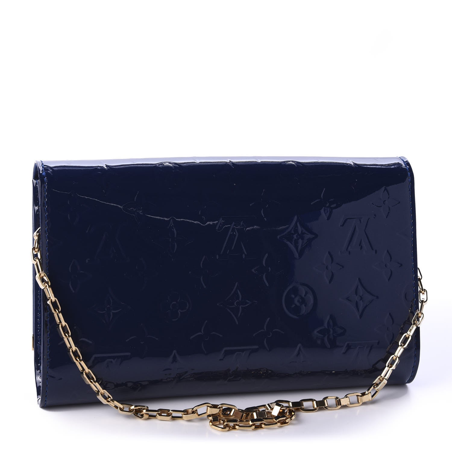 Louis Vuitton Vernis Ana Clutch Grand Blue 3 of 9