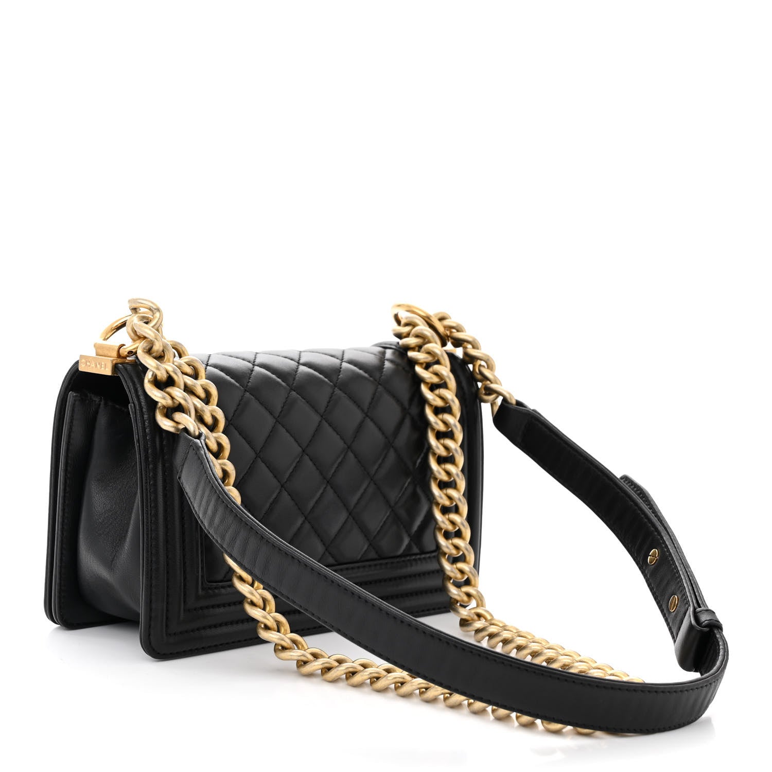 Chanel Lambskin Quilted Small Boy Flap Black 3 of 11