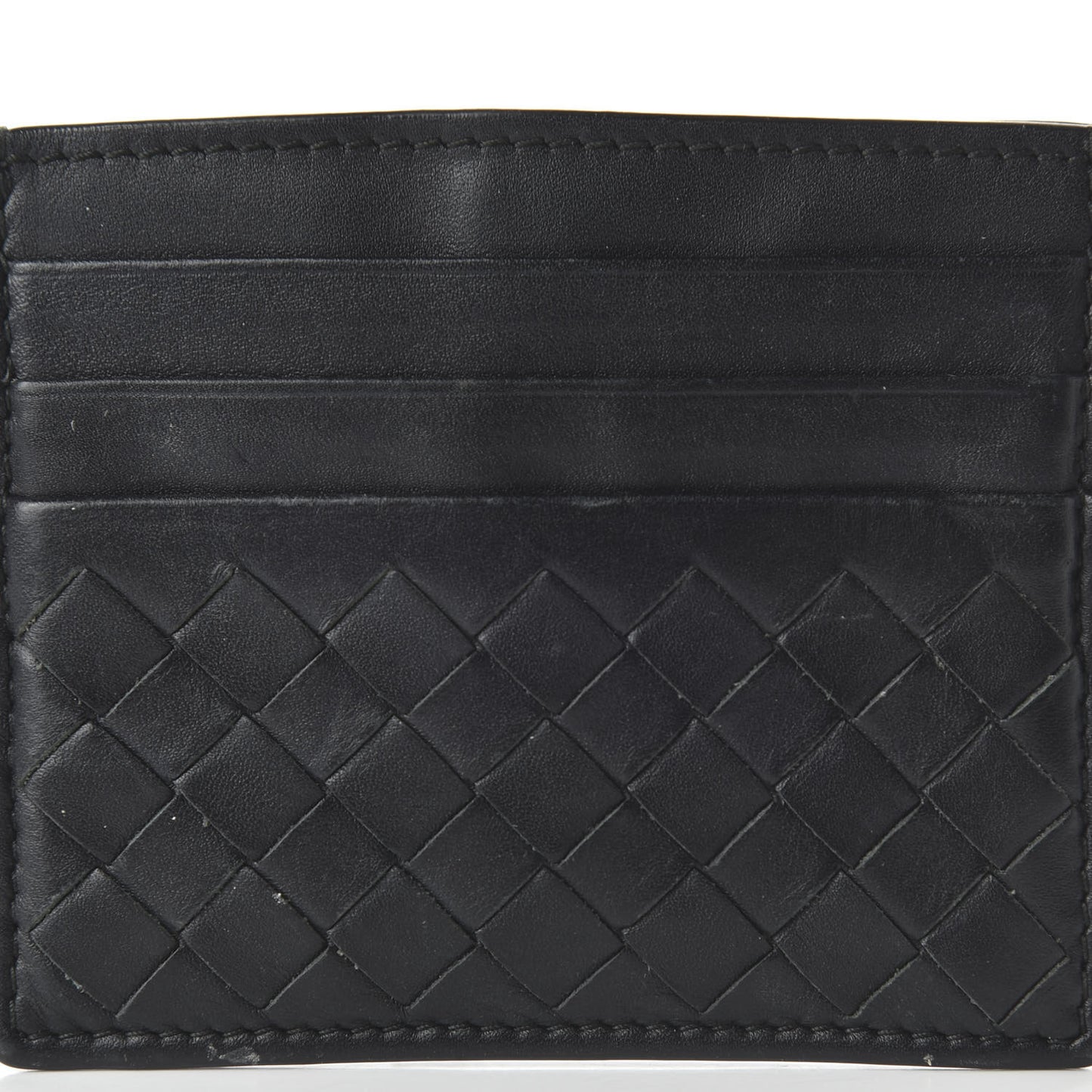 Nappa Intrecciato Card Holder Black