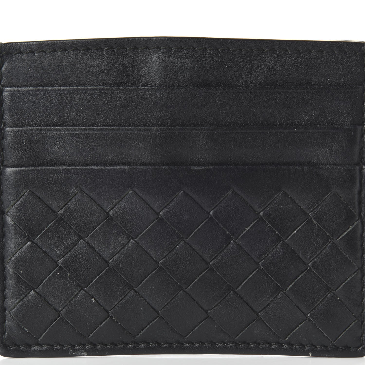 Bottega Veneta Nappa Intrecciato Card Holder Black 9 of 9