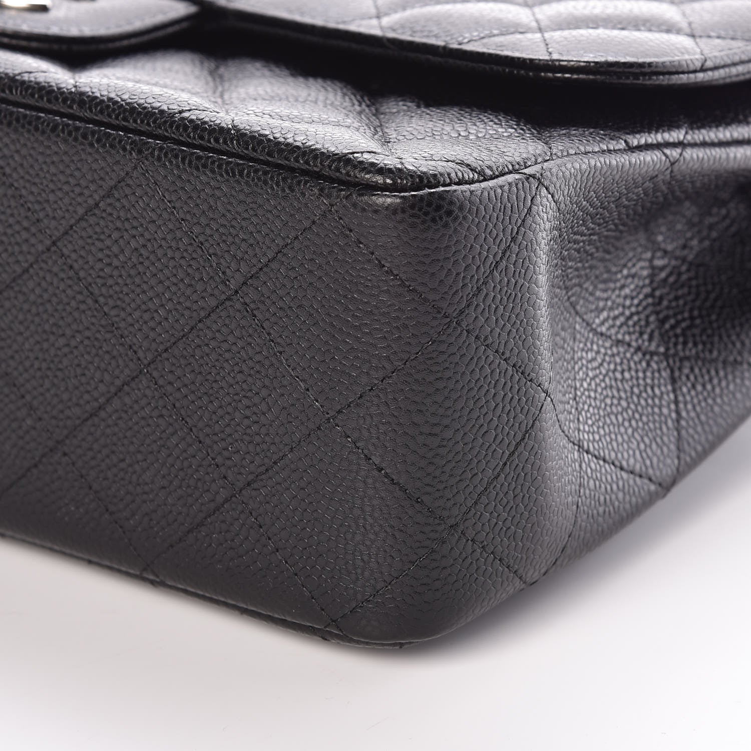 Chanel Caviar Quilted Jumbo Double Flap Black 9 of 10