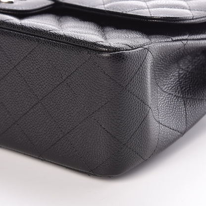 Chanel Caviar Quilted Jumbo Double Flap Black 9 of 10
