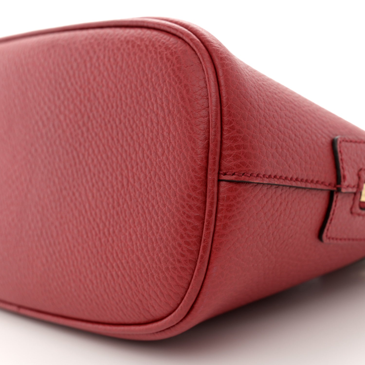Gucci Dollar Calfskin Small GG Charm Dome Bag Red 11 of 12