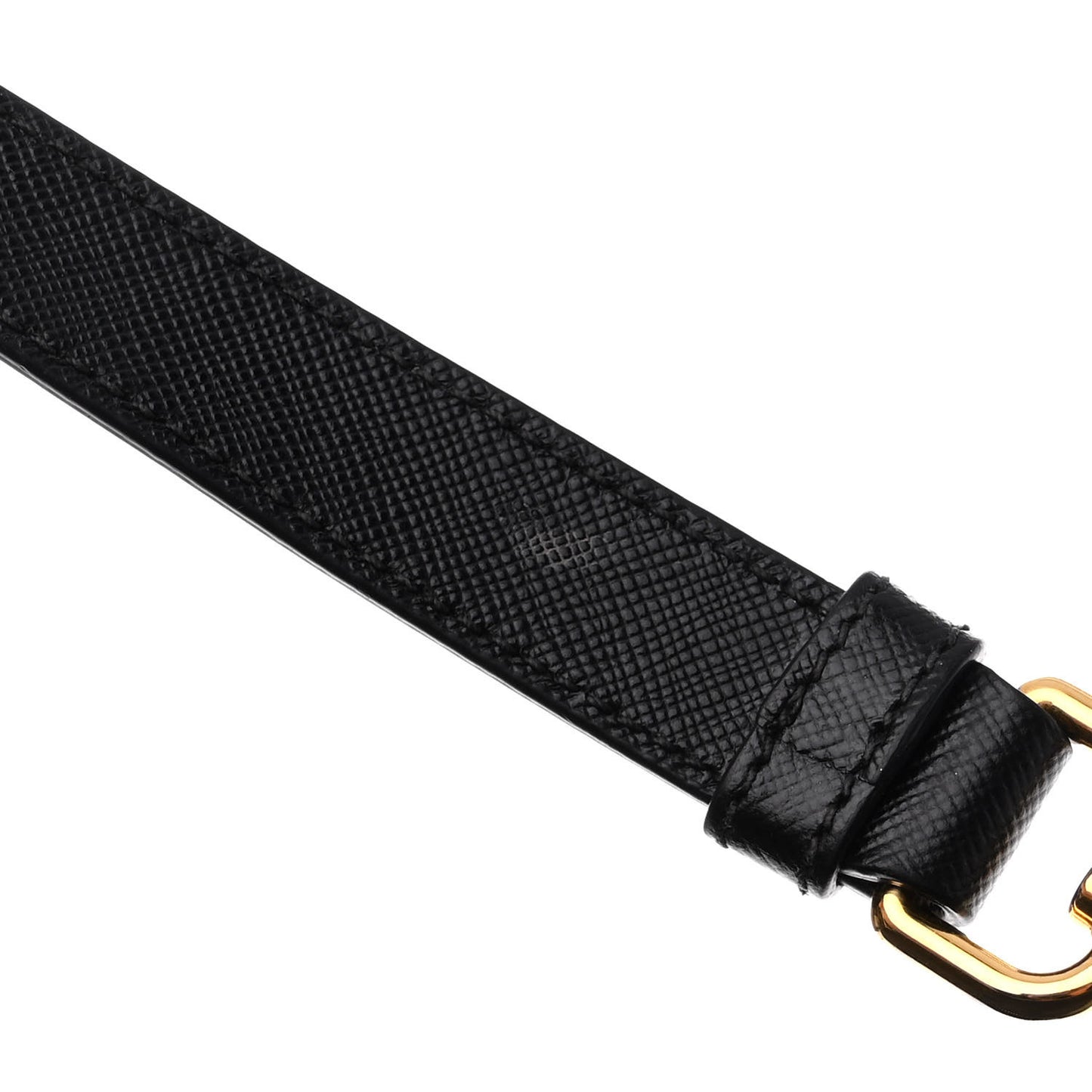 Tessuto Nylon Saffiano Messenger Bag Black