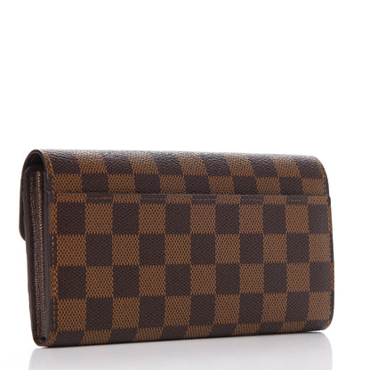 Louis Vuitton Damier Ebene Sarah Wallet NM 3 of 8