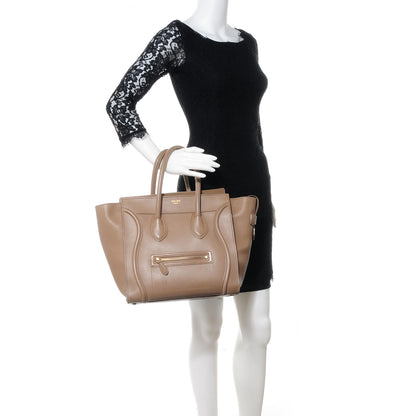 Celine Smooth Calfskin Mini Luggage Camel 2 of 9