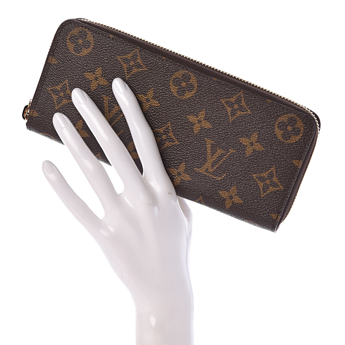 Monogram Clemence Wallet Rose Ballerine