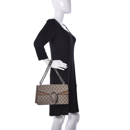 Gucci GG Supreme Monogram Small Dionysus Shoulder Bag Taupe 3 of 10