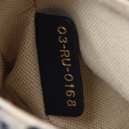 Christian Dior Oblique Mini Saddle Bag Blue 7 of 9