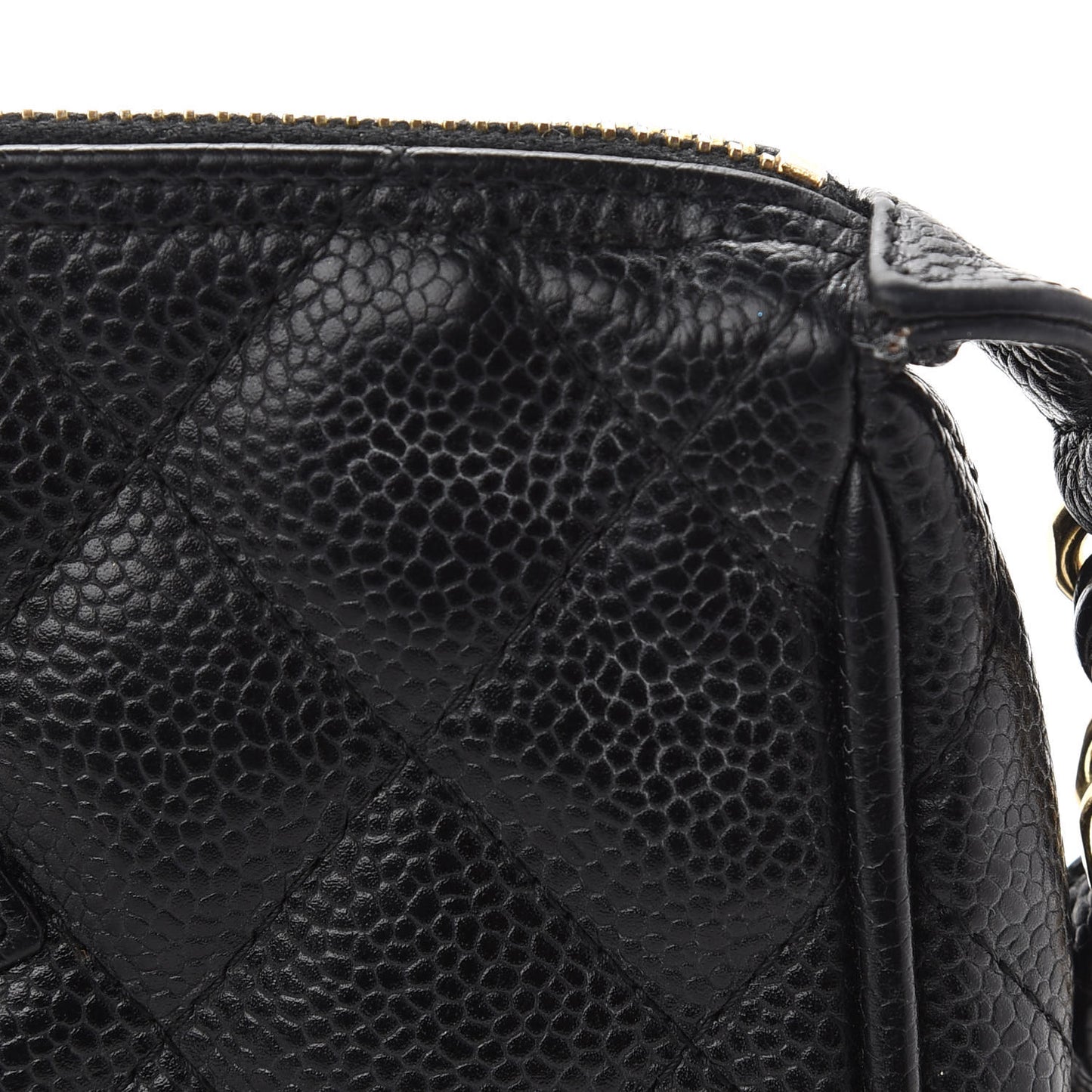 Caviar Quilted Timeless CC Shoulder Bag Black