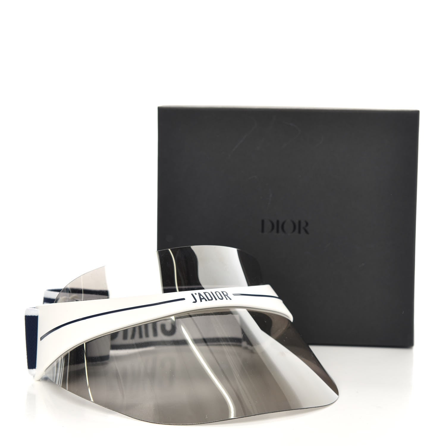 Christian Dior Mirrored DiorClub1 Sun Visor Silver 7 of 7