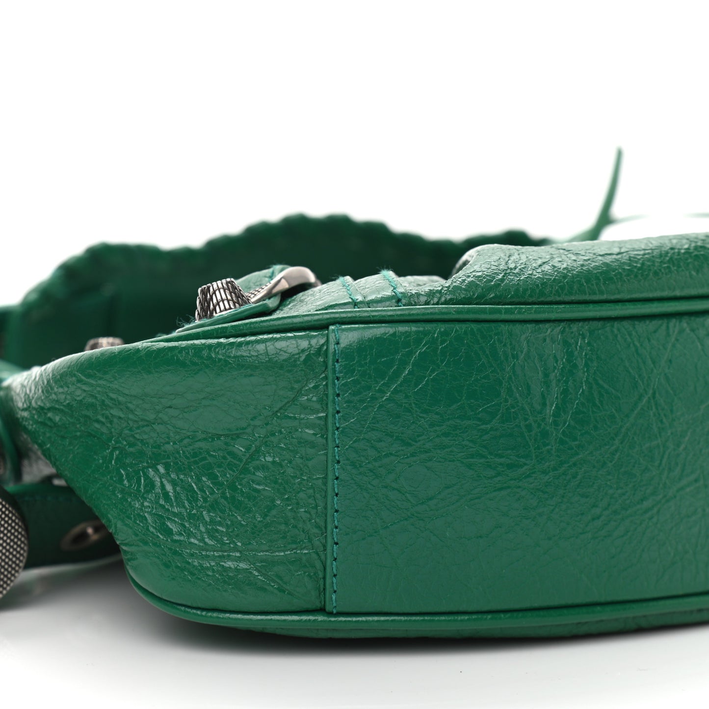 Agneau Arena XS Le Cagole Shoulder Bag Jade