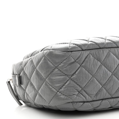 Chanel Aged Calfskin Quilted Medium Reissue Camera Case Grey 9 of 10