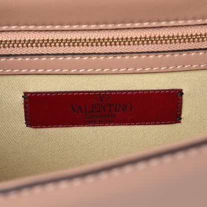 Valentino Garavani Vitello Medium Glam Lock Rockstud Flap Soft Noisette 8 of 8