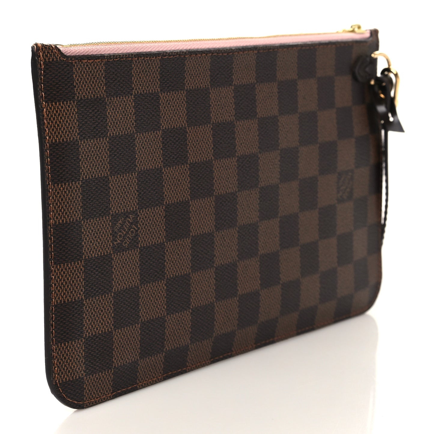 Damier Ebene Neverfull MM GM Pochette Rose Ballerine