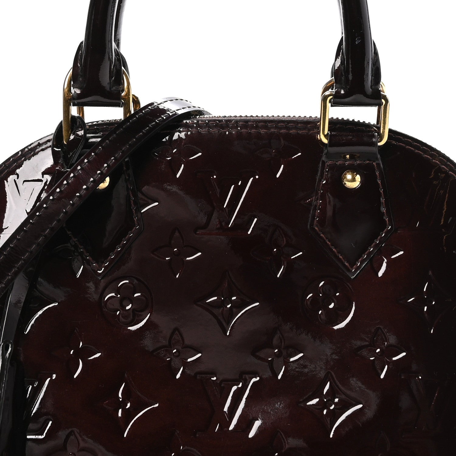 Louis Vuitton Vernis Alma BB Amarante 7 of 9