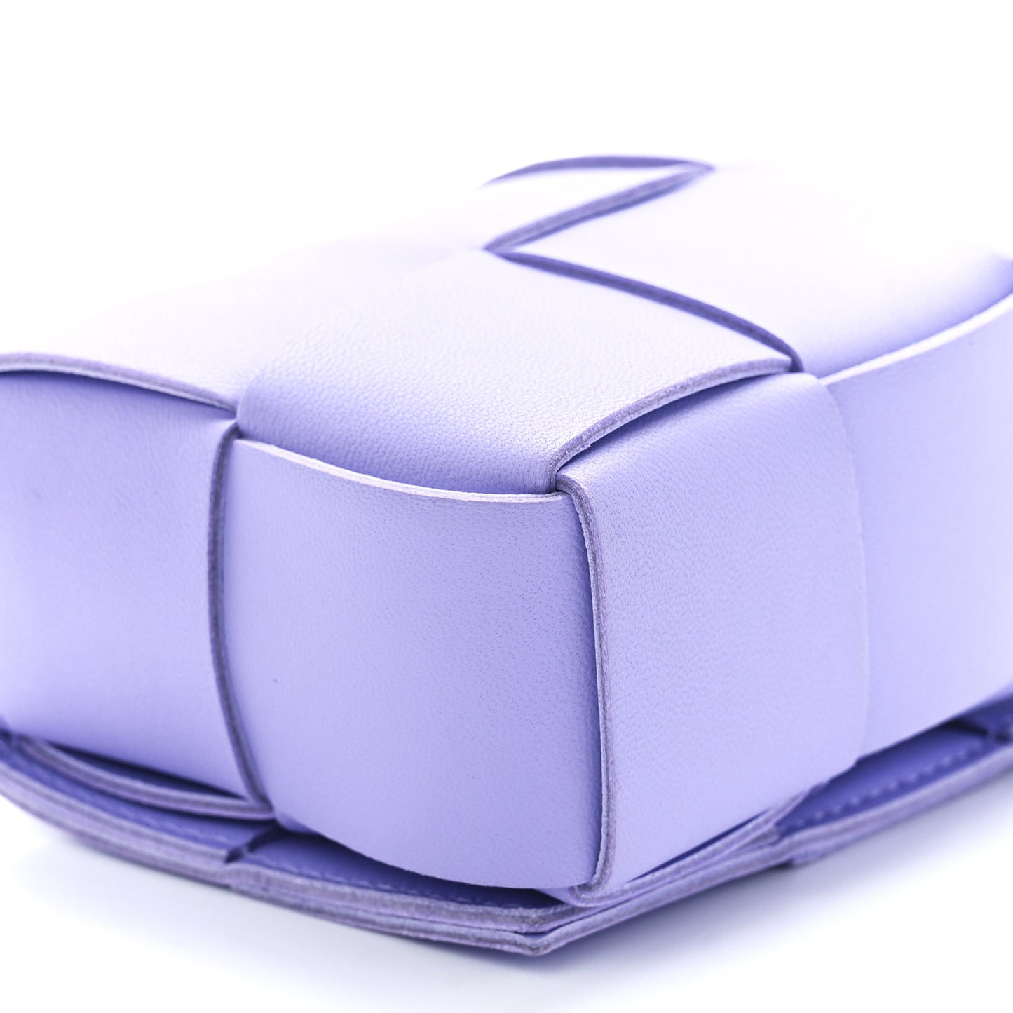 Lambskin Intreccio Candy Cassette Crossbody Bag Wisteria