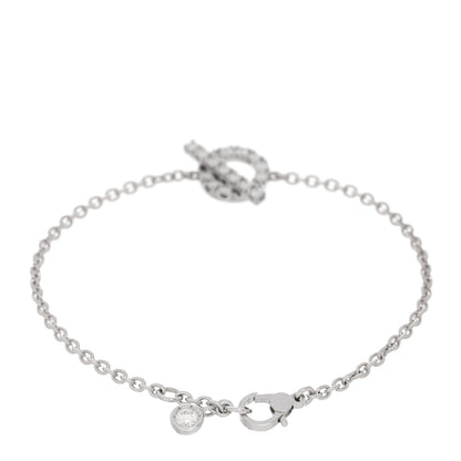 Hermes 18K White Gold Diamond Finesse Bracelet SH 2 of 4