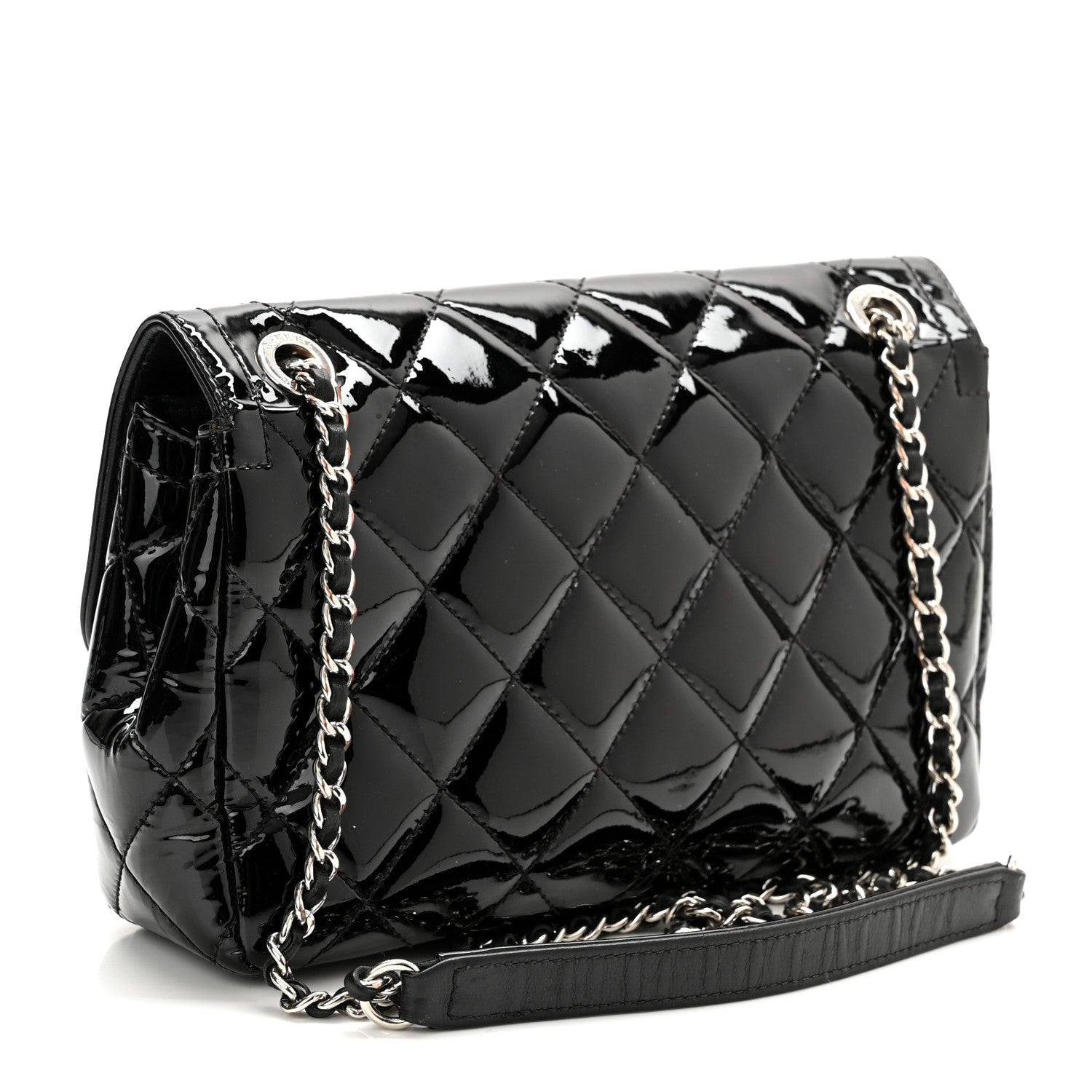 Chanel Patent Quilted Small Coco Shine Flap Black 3 of 12