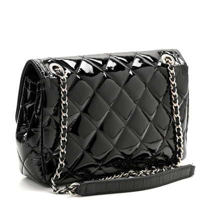 Chanel Patent Quilted Small Coco Shine Flap Black 3 of 12