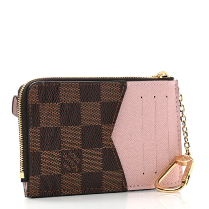 Louis Vuitton Damier Ebene Recto Verso Card Holder Rose Ballerine 3 of 7