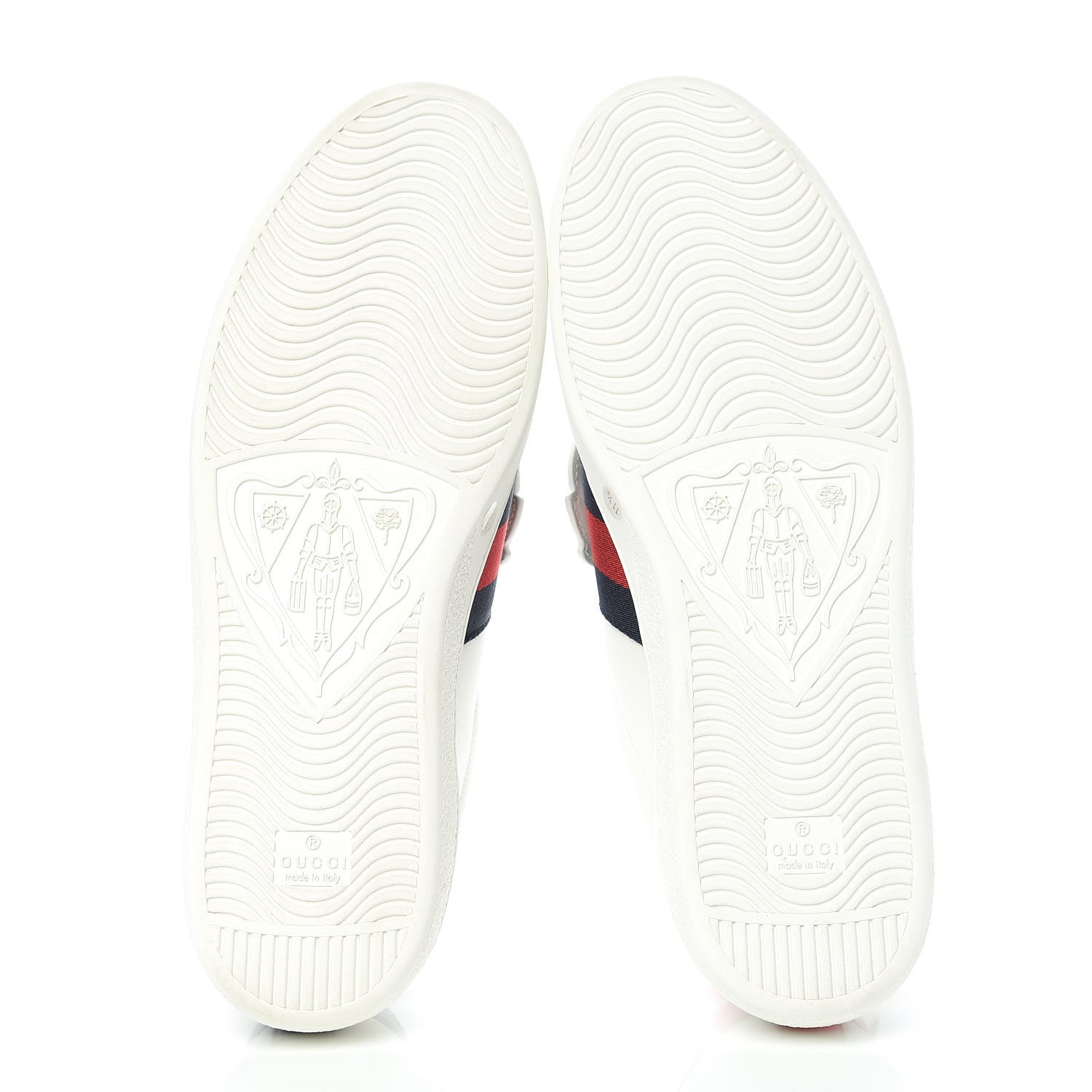 Gucci Calfskin Ayers Web Angry Cat Embroidered Mens Ace Sneakers 11.5 White 5 of 9