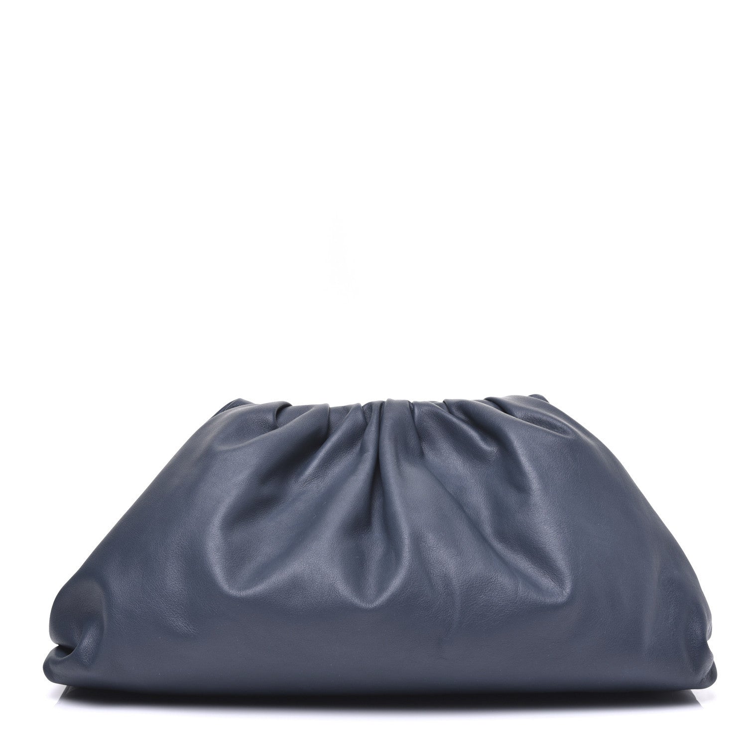Bottega Veneta Smooth Butter Calf The Pouch Oversized Clutch Deep Blue 1 of 11