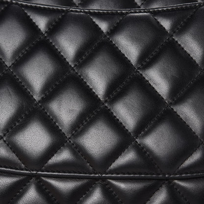 Chanel Lambskin Quilted Jumbo Double Flap Black 12 of 16