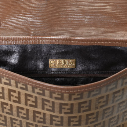 Fendi Zucchino Spalmati Messenger Bag Brown 6 of 11
