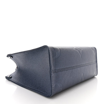 Louis Vuitton Metallic Empreinte Monogram Giant Onthego PM Navy Nacre 4 of 10