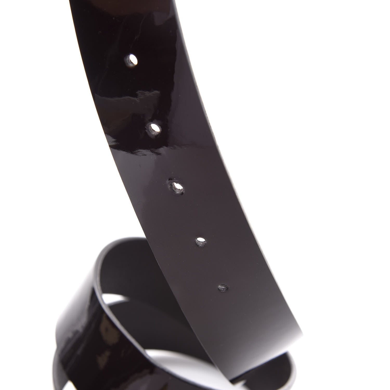 Louis Vuitton Patent LV Frame Belt 85 34 Amarante 5 of 5