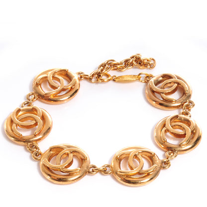 Chanel CC Cutout Bracelet Gold 1 of 4