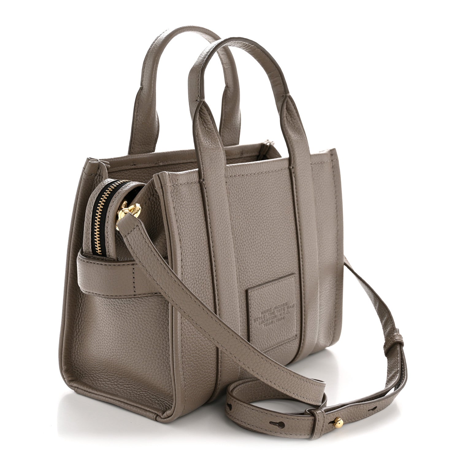 Marc Jacobs Grained Calfskin Small The Tote Bag Cement 3 of 14