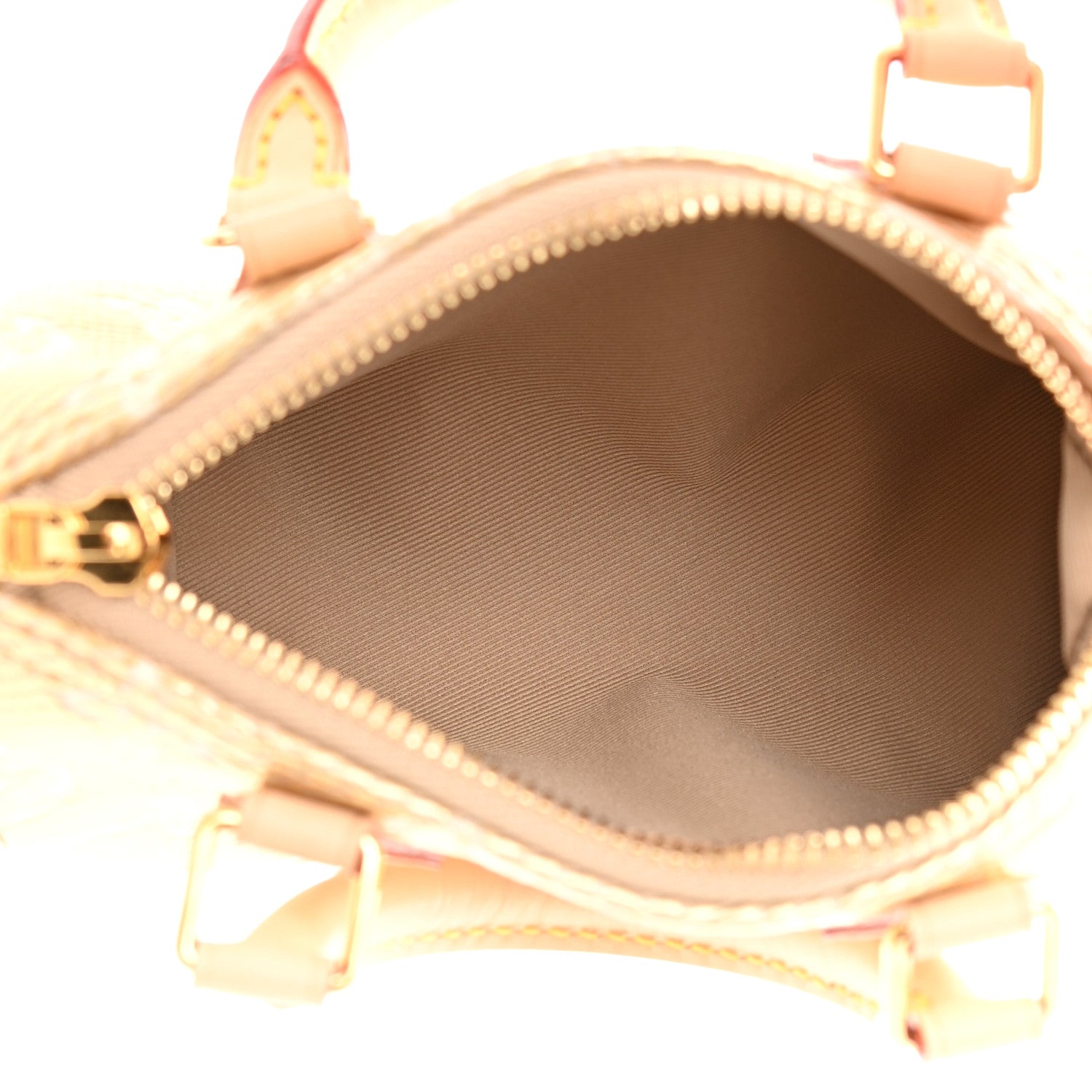 Louis Vuitton Monoglam Nano Speedy Beige 5 of 10