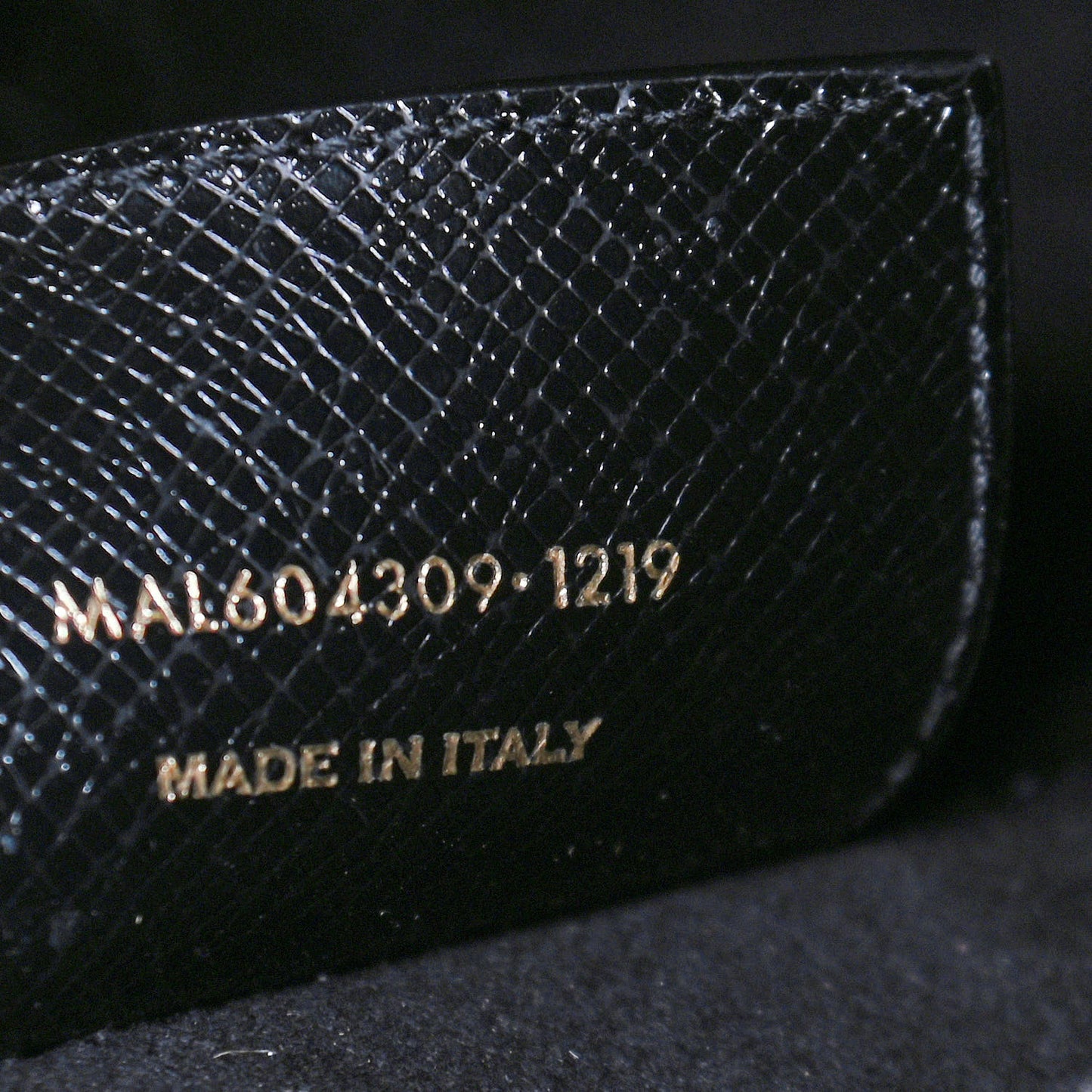 Grained Calfskin Large Shopping Tote Vintage Black