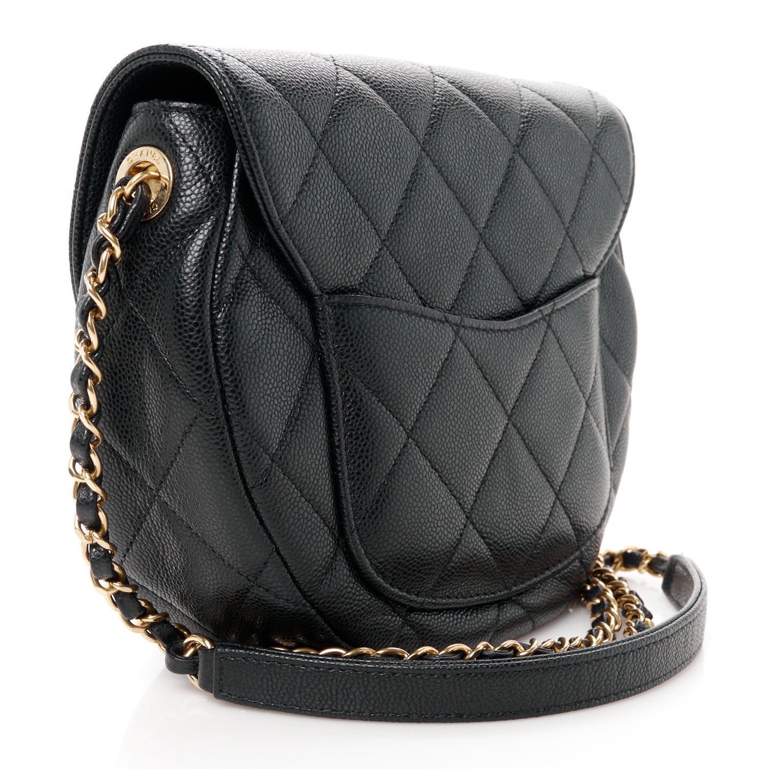 Chanel Caviar Quilted Small Messenger Flap Black 3 of 10