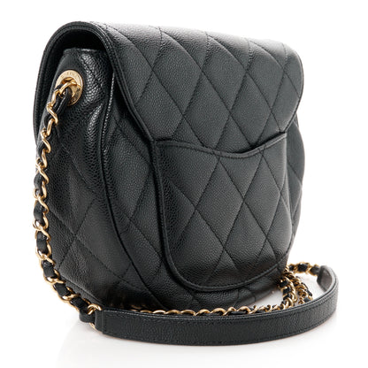 Chanel Caviar Quilted Small Messenger Flap Black 3 of 10