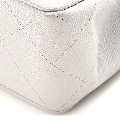 Chanel Caviar Quilted Small Double Flap Grey 10 of 10