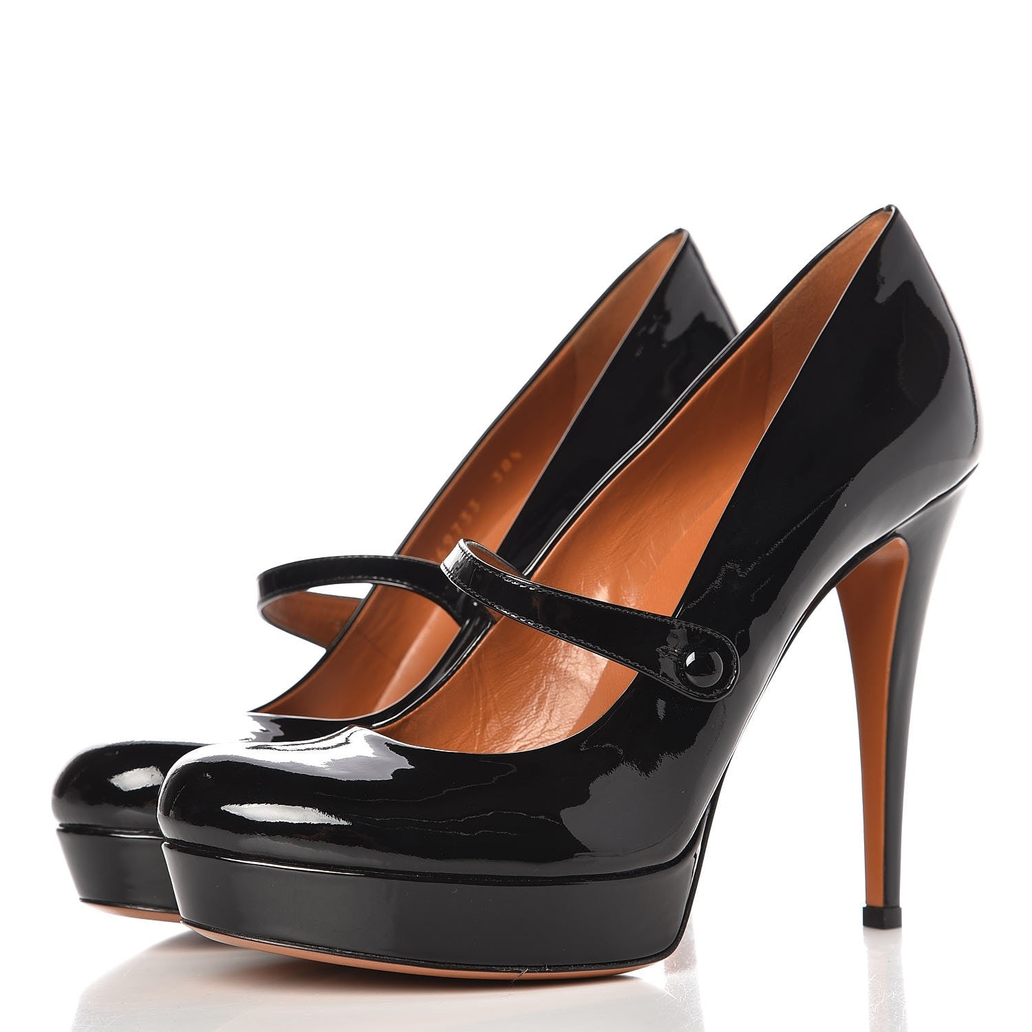 Gucci Vernice Crystal Betty Mary Jane Platform Pumps 38.5 Black 3 of 10