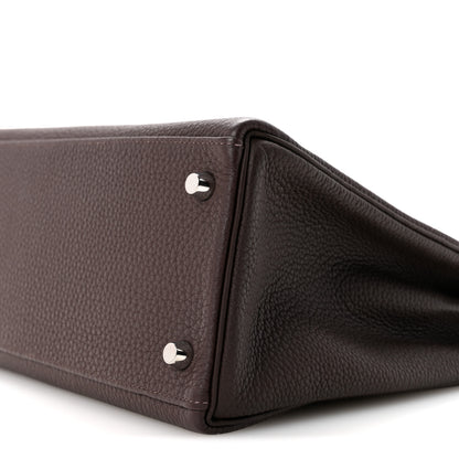 Hermes Togo Kelly Retourne 32 Chocolate 10 of 14